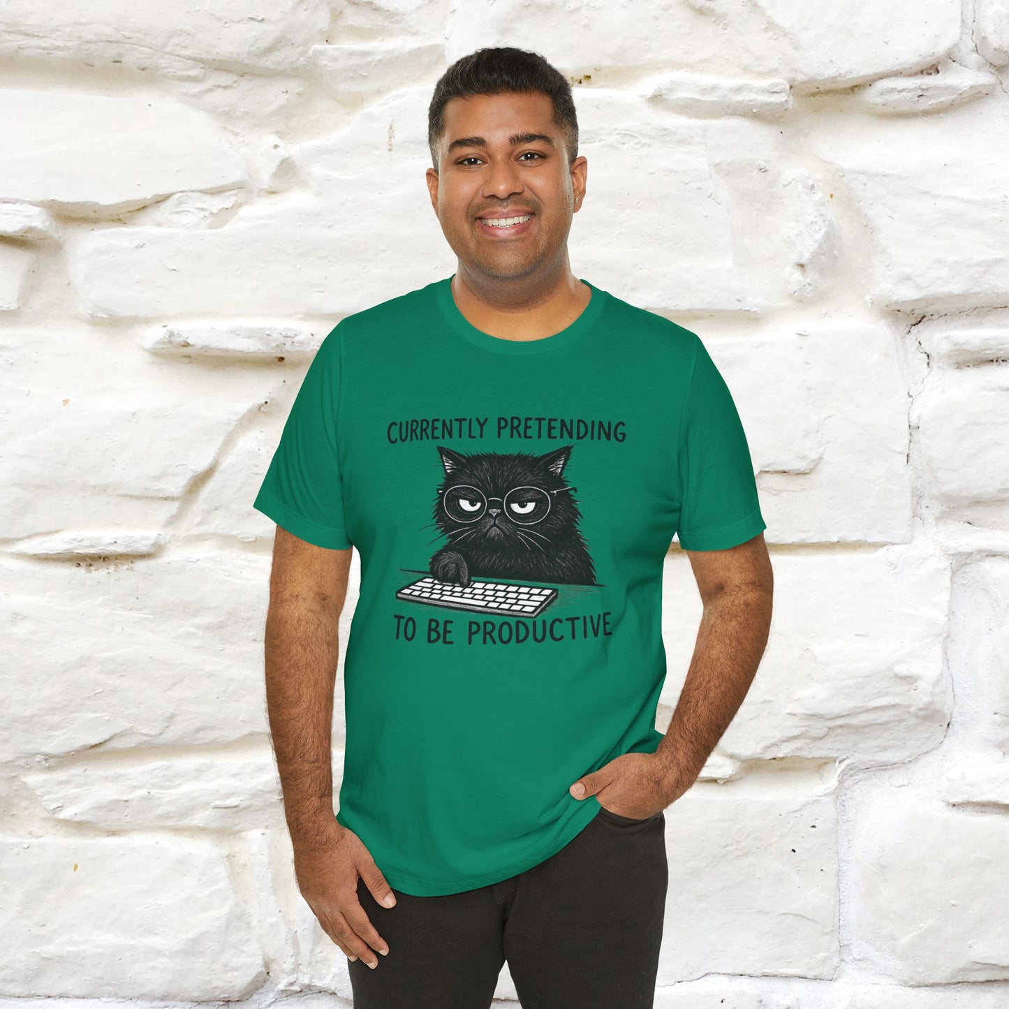 "Currently Pretending To Be Productive" |Cat T-Shirt | Nunu&Miao Studio