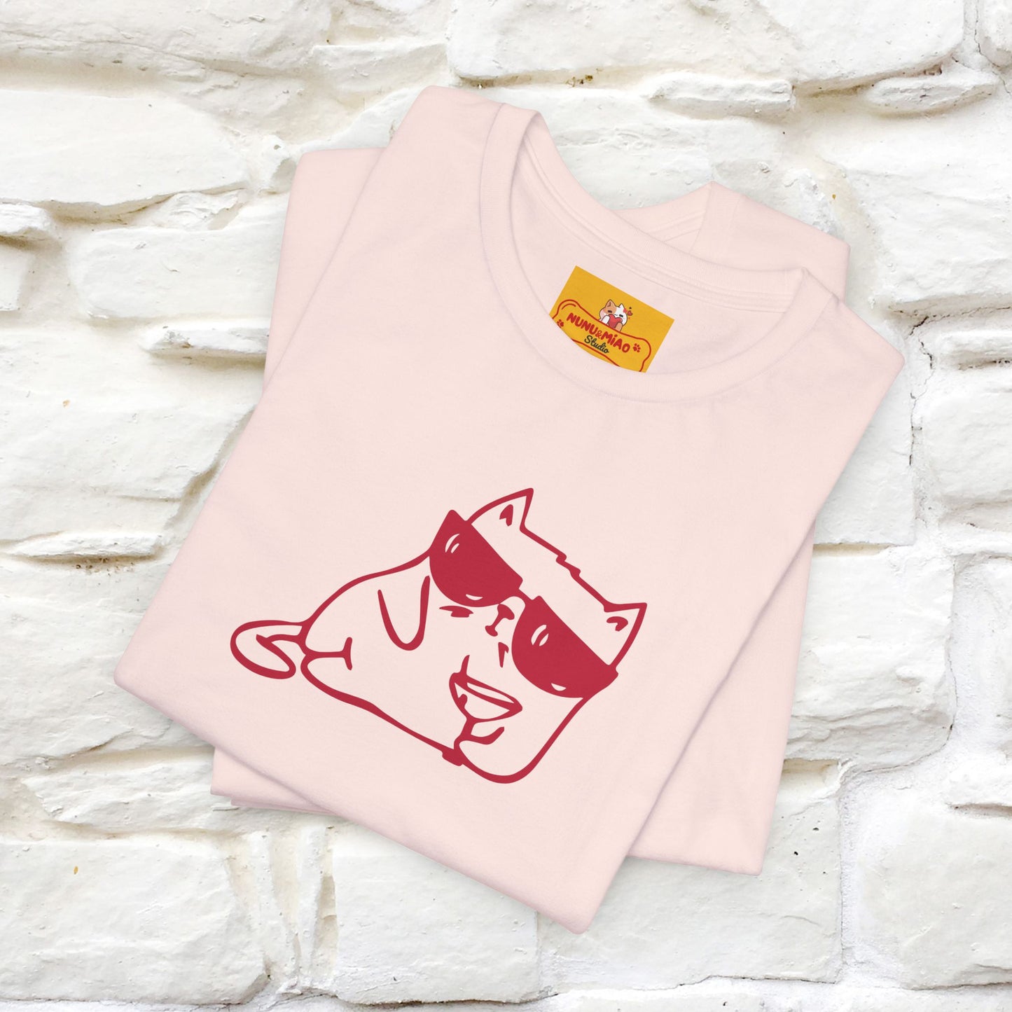 "I’m Happy, Which Often Looks Like Crazy" Cat T-Shirt| Front & Back Design | Nunu&Miao Studio