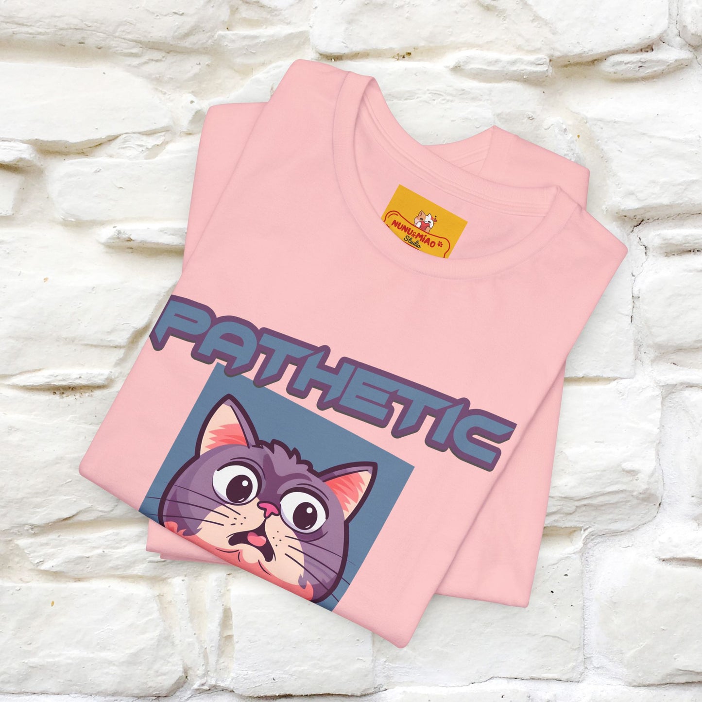 ''Pathetic Human'' | Funny Cat T-Shirt | Nunu&Miao Studio
