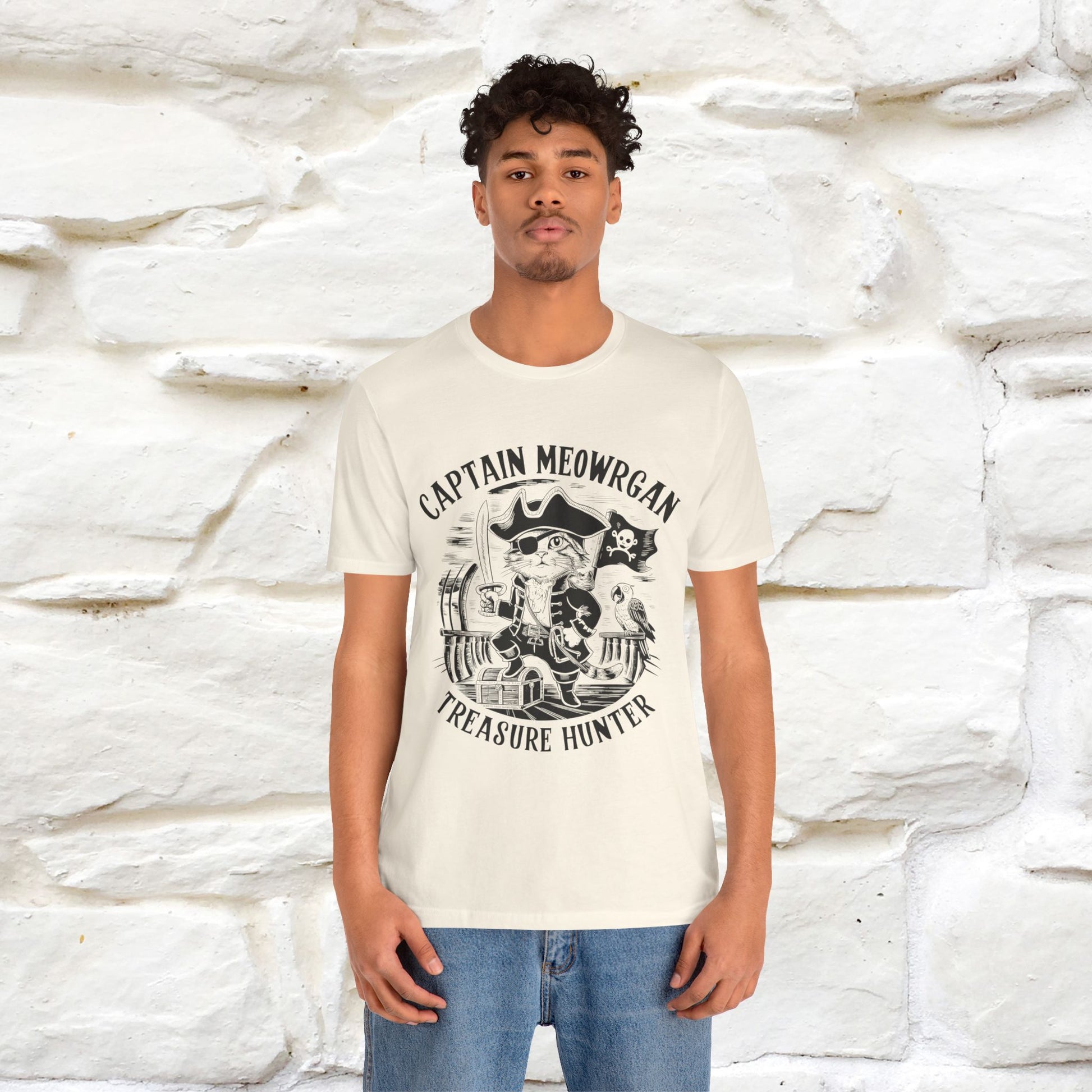Captain Meowrgan Treasure Hunter |  |Cat T-Shirt | Nunu&Miao Studio - Nunu&Miao Studio