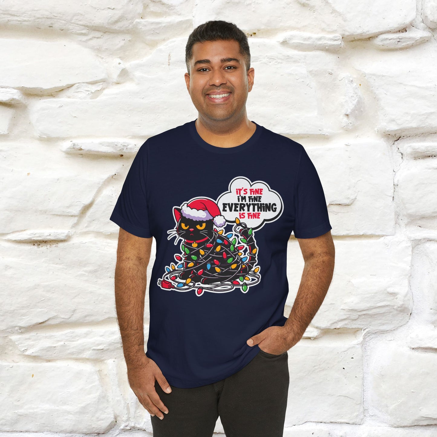 “Everything Is Fine..” | Cat T-Shirt | Nunu&Miao Studio