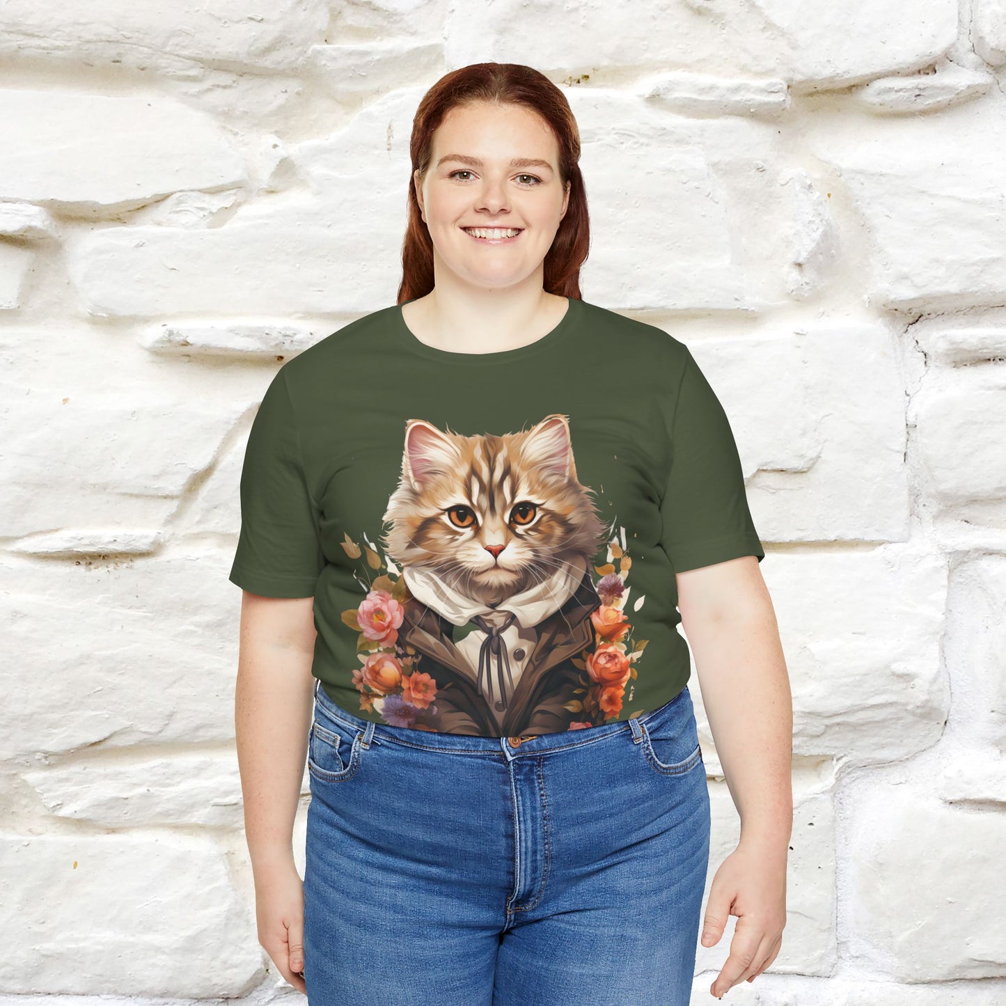 "Mr. Meow" Elegant Cat T-Shirt for Men & Women | 100% Cotton* - Nunu&Miao Studio