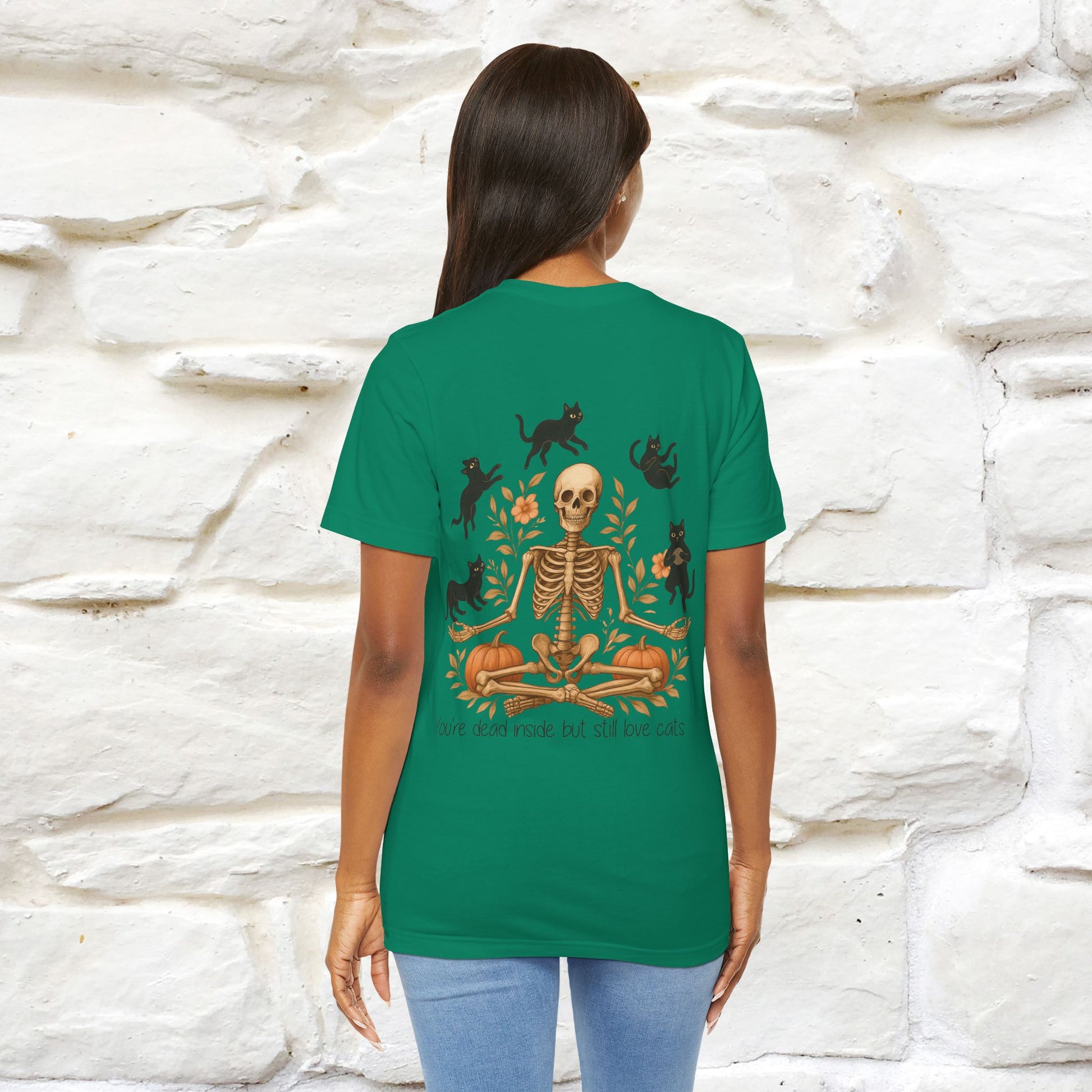 "You're Dead Inside But Still Love Cats " Halloween Cat T-shirt |Nunu&Miao Studio - Nunu&Miao Studio