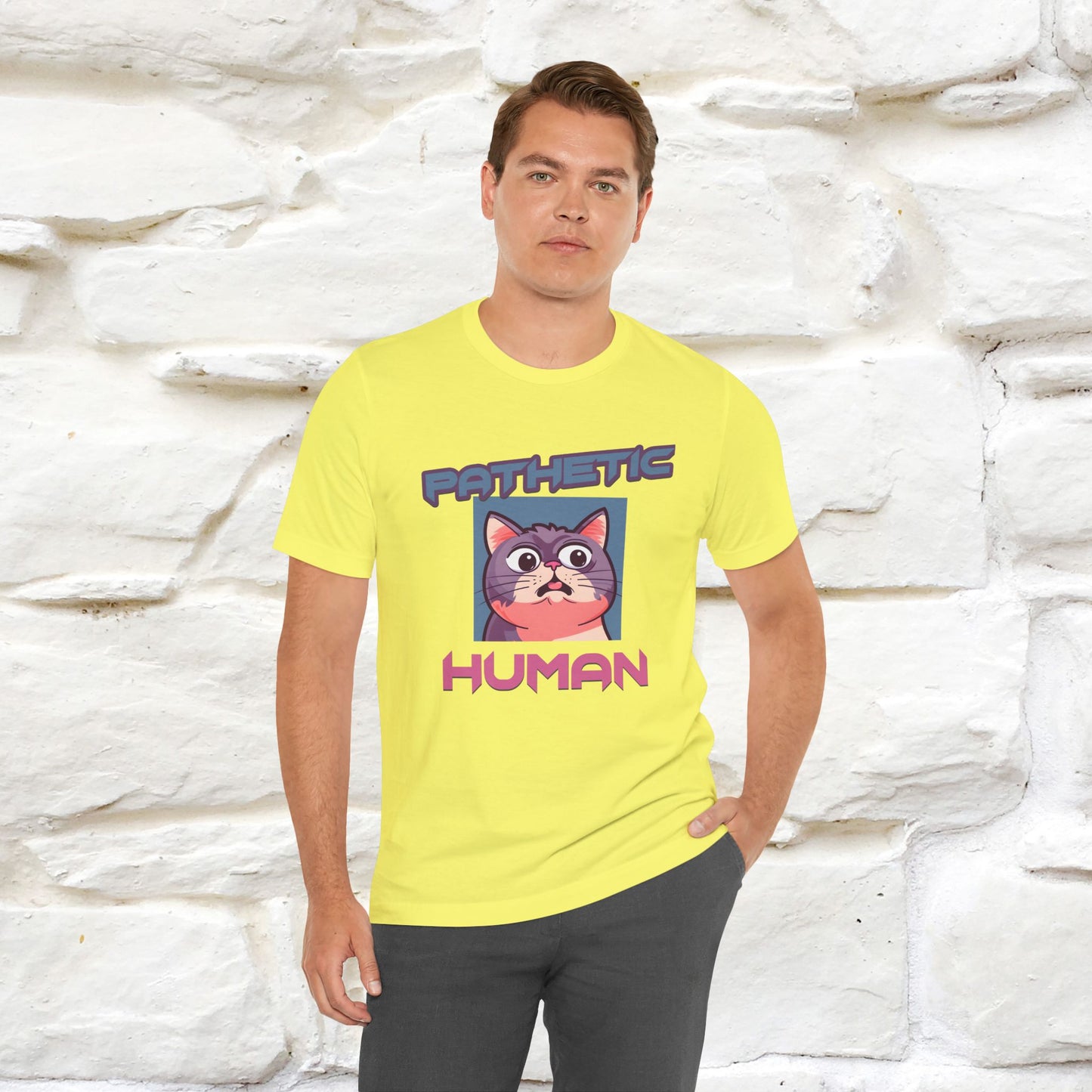 ''Pathetic Human'' | Funny Cat T-Shirt | Nunu&Miao Studio