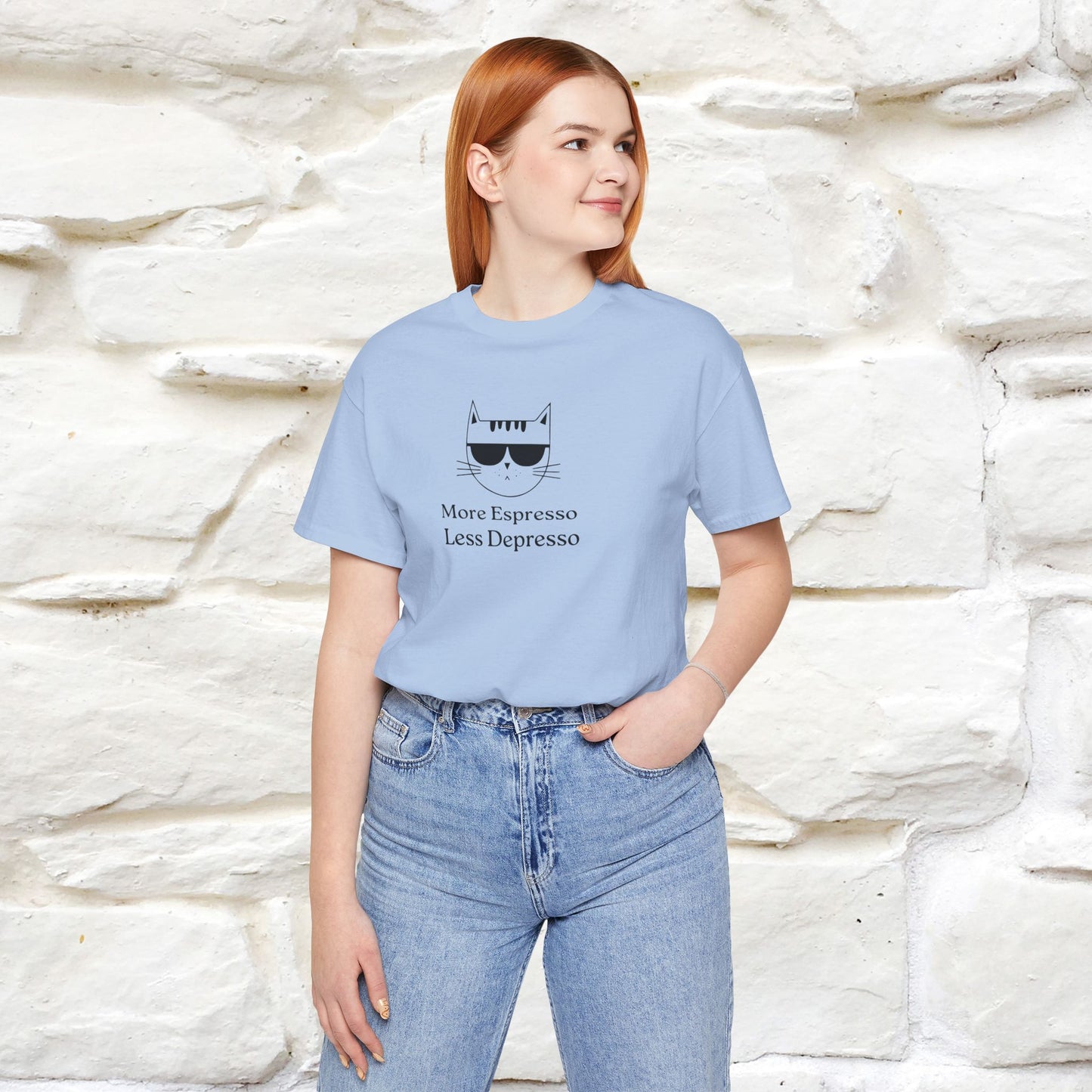 "More Espresso Less Depresso" |Cat T-Shirt | Nunu&Miao Studio