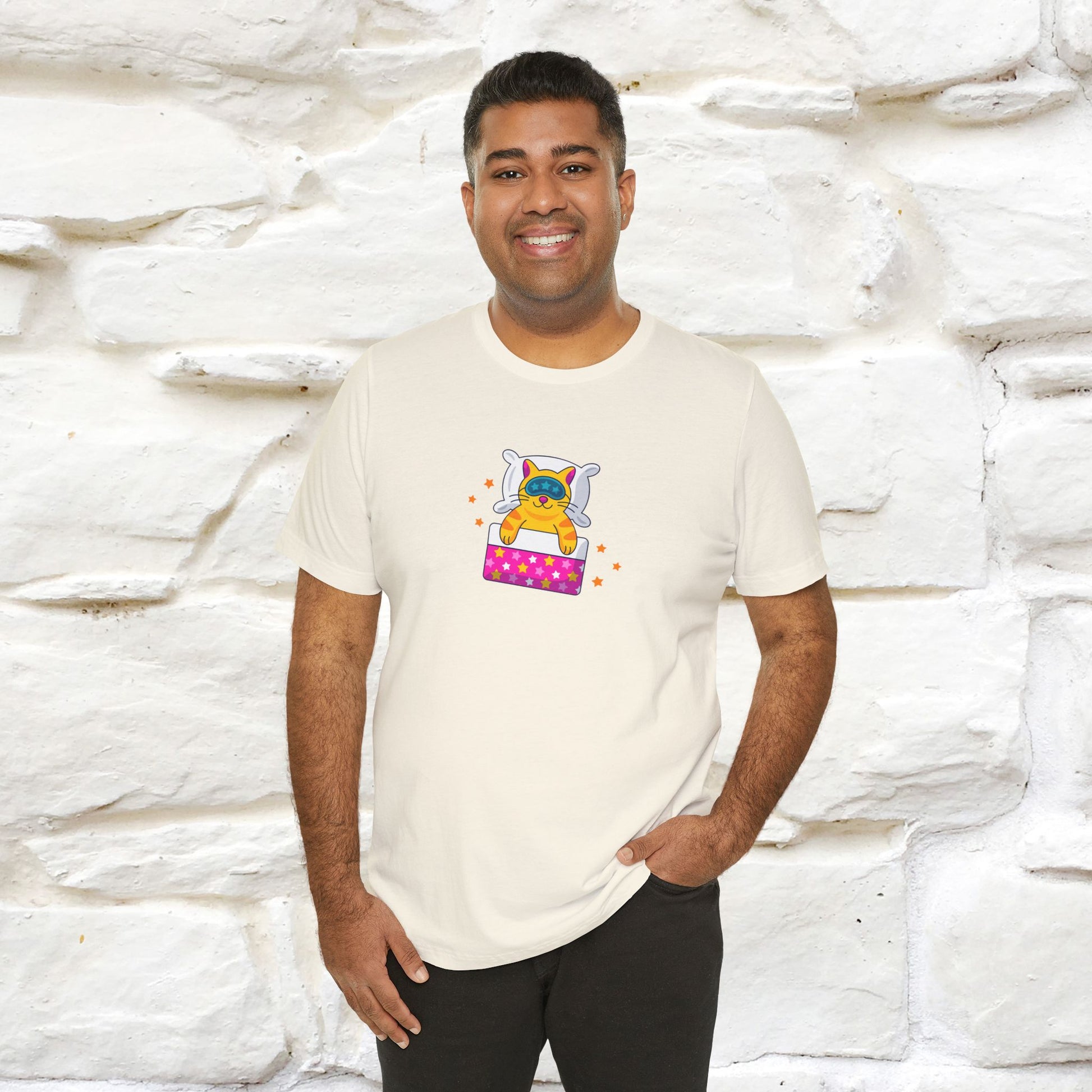 "I Am Sorry I Have Plans With My Bed" |  Cat T-Shirt | Front & Back Design | Nunu&Miao Studio - Nunu&Miao Studio