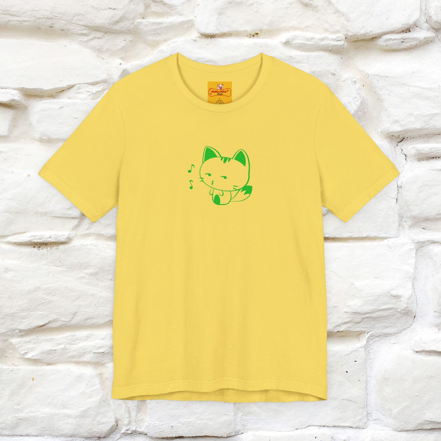 "Happiness Comes From Peace, Peace Comes From Indifference" Cat T-Shirt| Front & Back Design | Nunu&Miao Studio