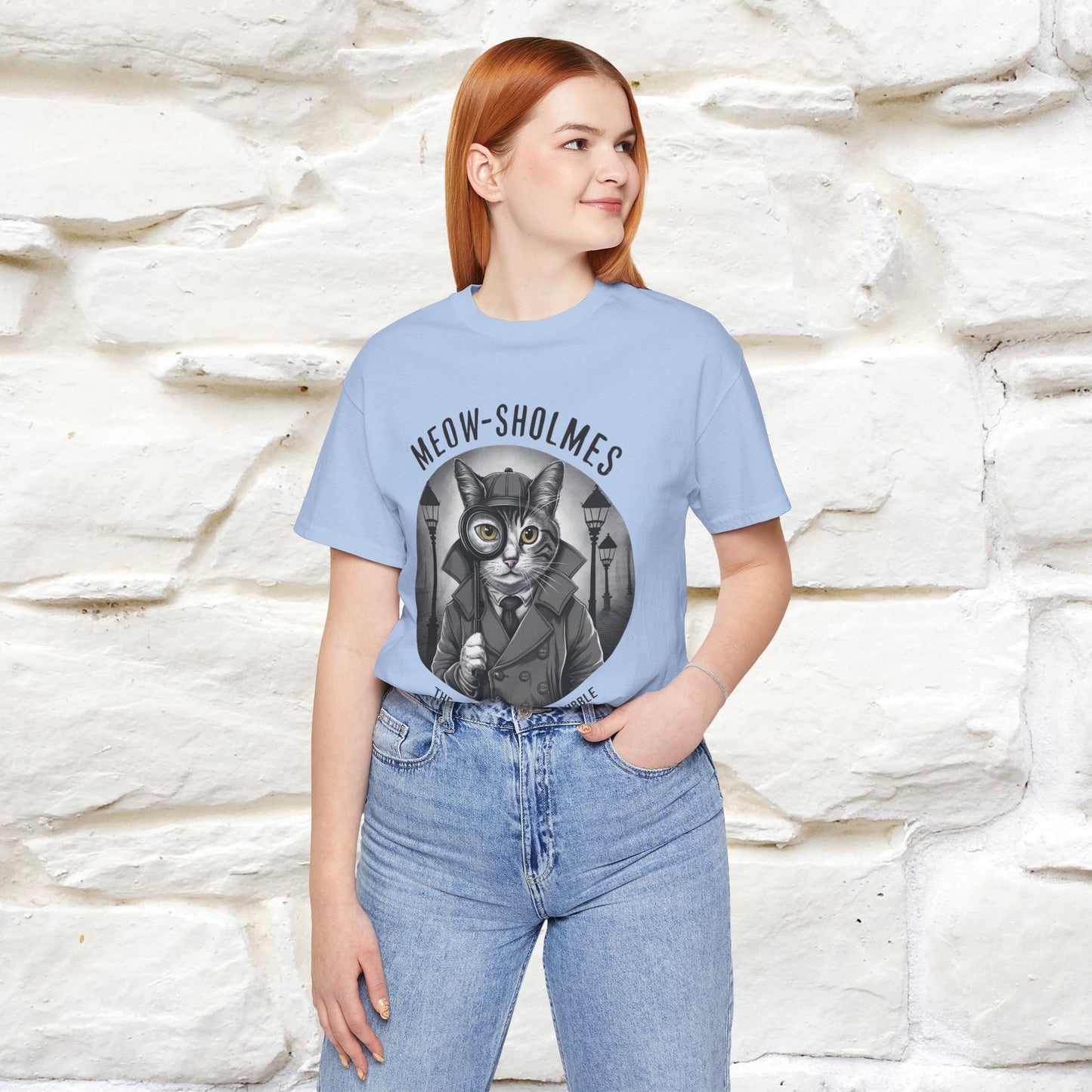 ''Meow-Sholmes: The Case of the Missing Kibble'' | Detective Cat Tee | Nunu&Miao Studio - Nunu&Miao Studio