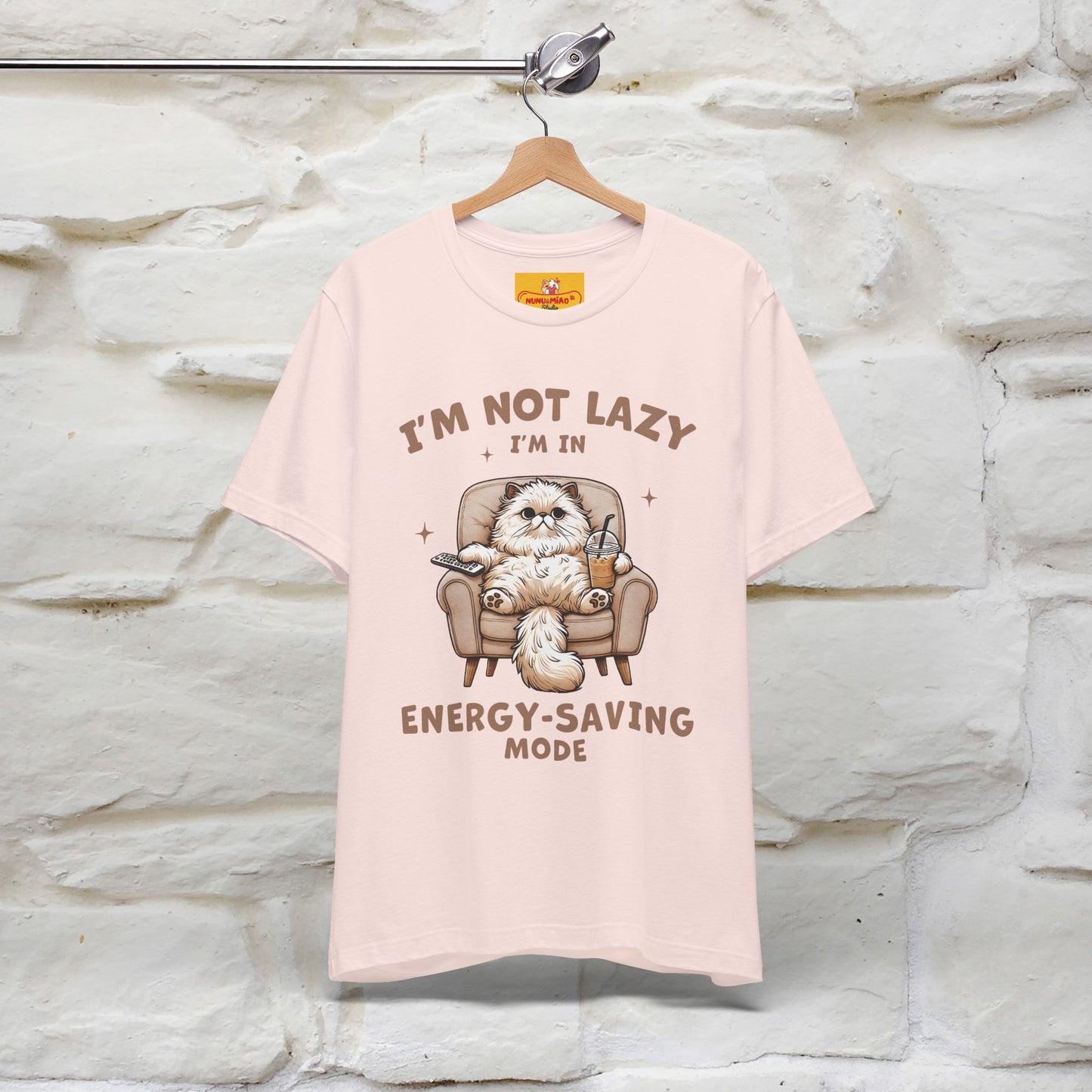 "I'm Not Lazy I'm In Energy-Saving Mode " Cat T-shirt |Nunu&Miao Studio