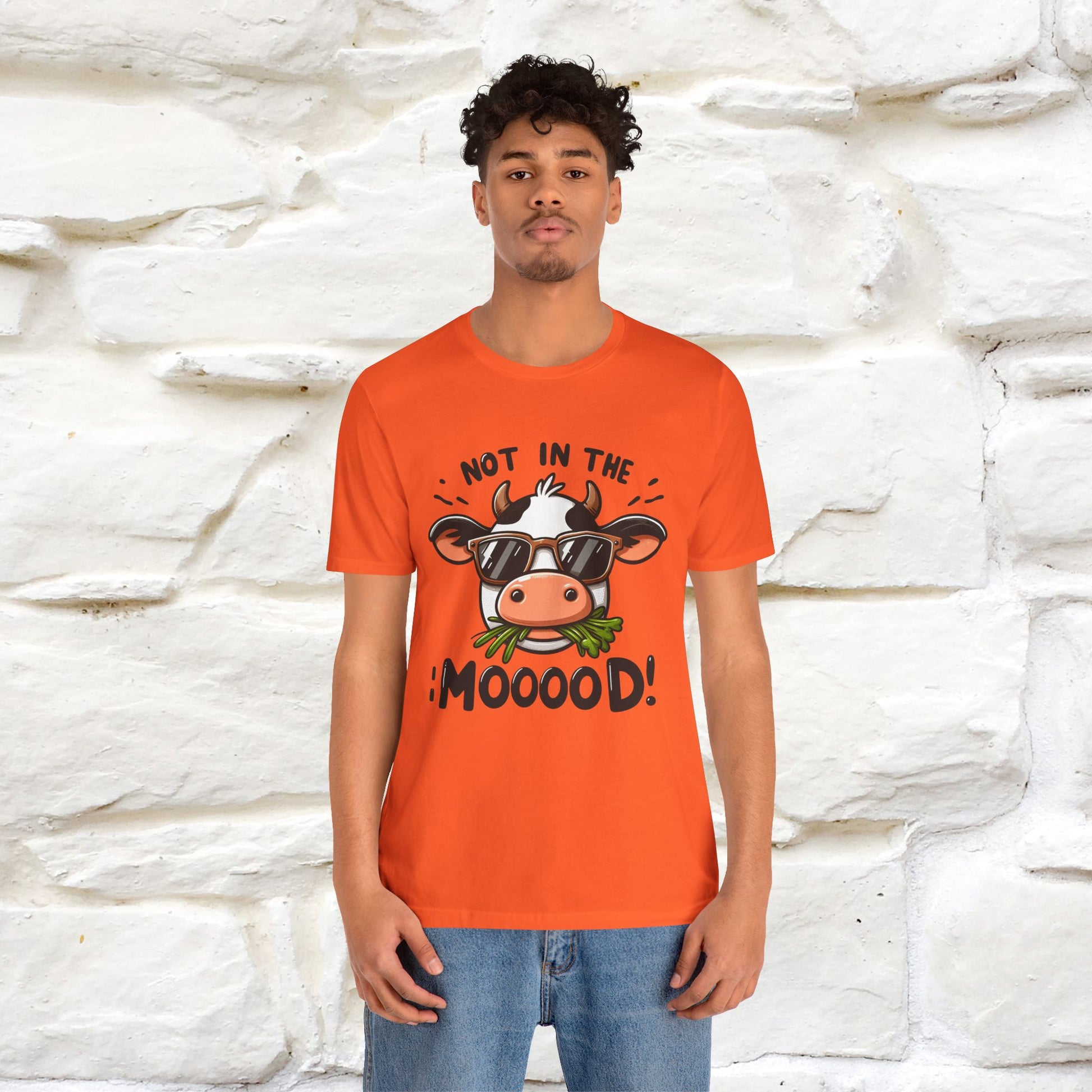 Not In The Moood – Funny Cow Pun T-Shirt | Nunu & Miao Studio - Nunu&Miao Studio