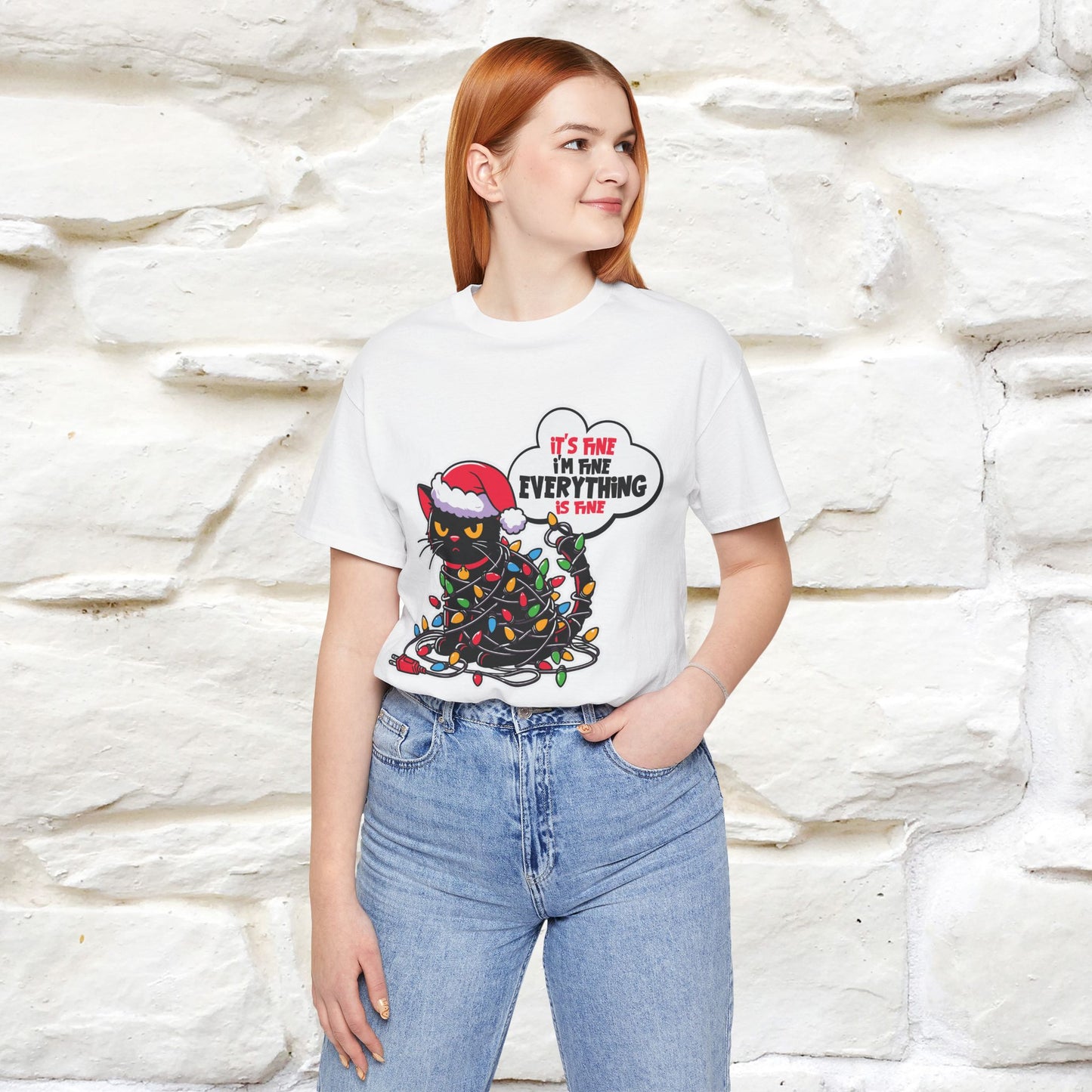 “Everything Is Fine..” | Cat T-Shirt | Nunu&Miao Studio