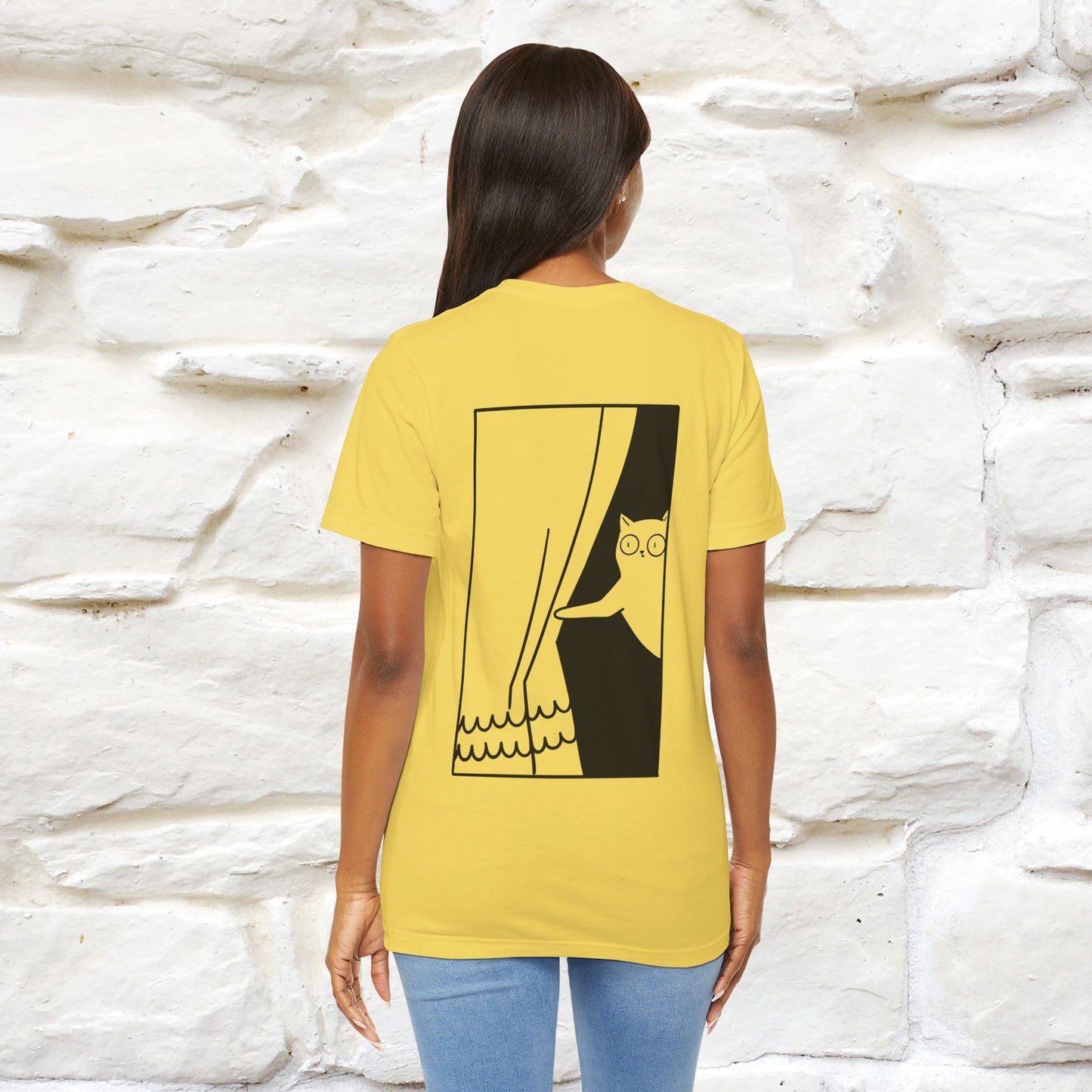 “Don’t trust atoms… they make up everything.” | Cat T-Shirt | Front & Back Design | Nunu&Miao Studio