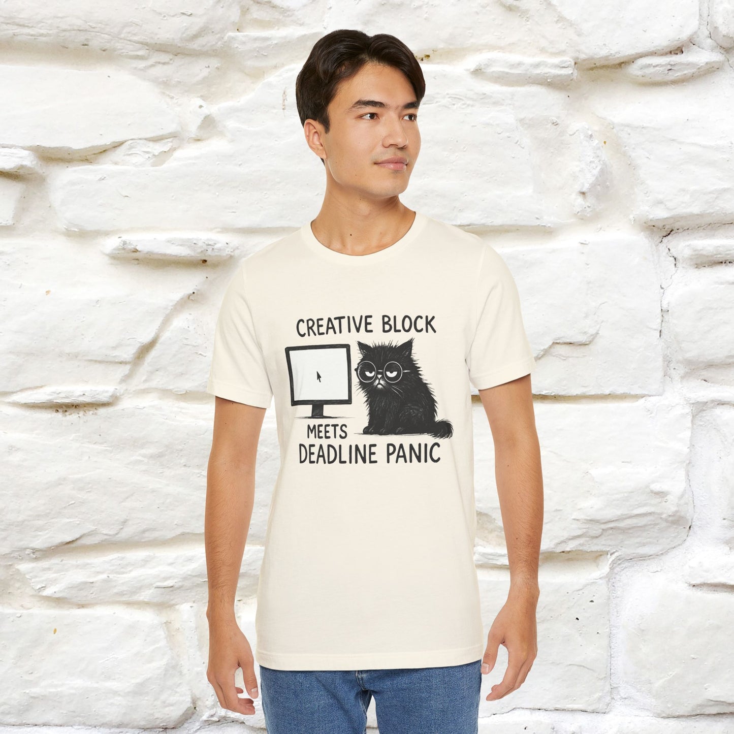 "Creative Block Meets Deadline..." |Cat T-Shirt | Nunu&Miao Studio