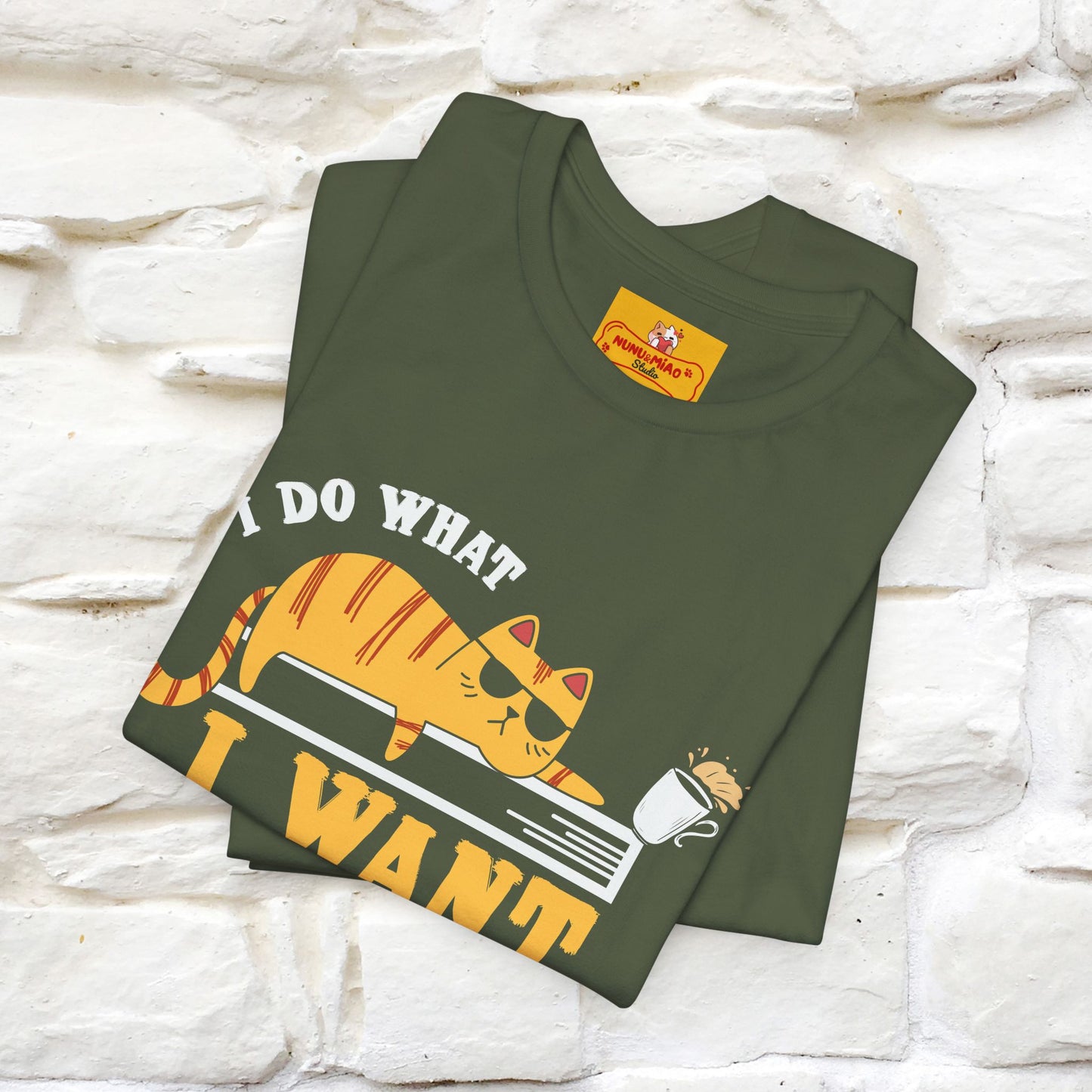"I Do What I Want" Cat T-Shirt | Nunu & Miao Studio
