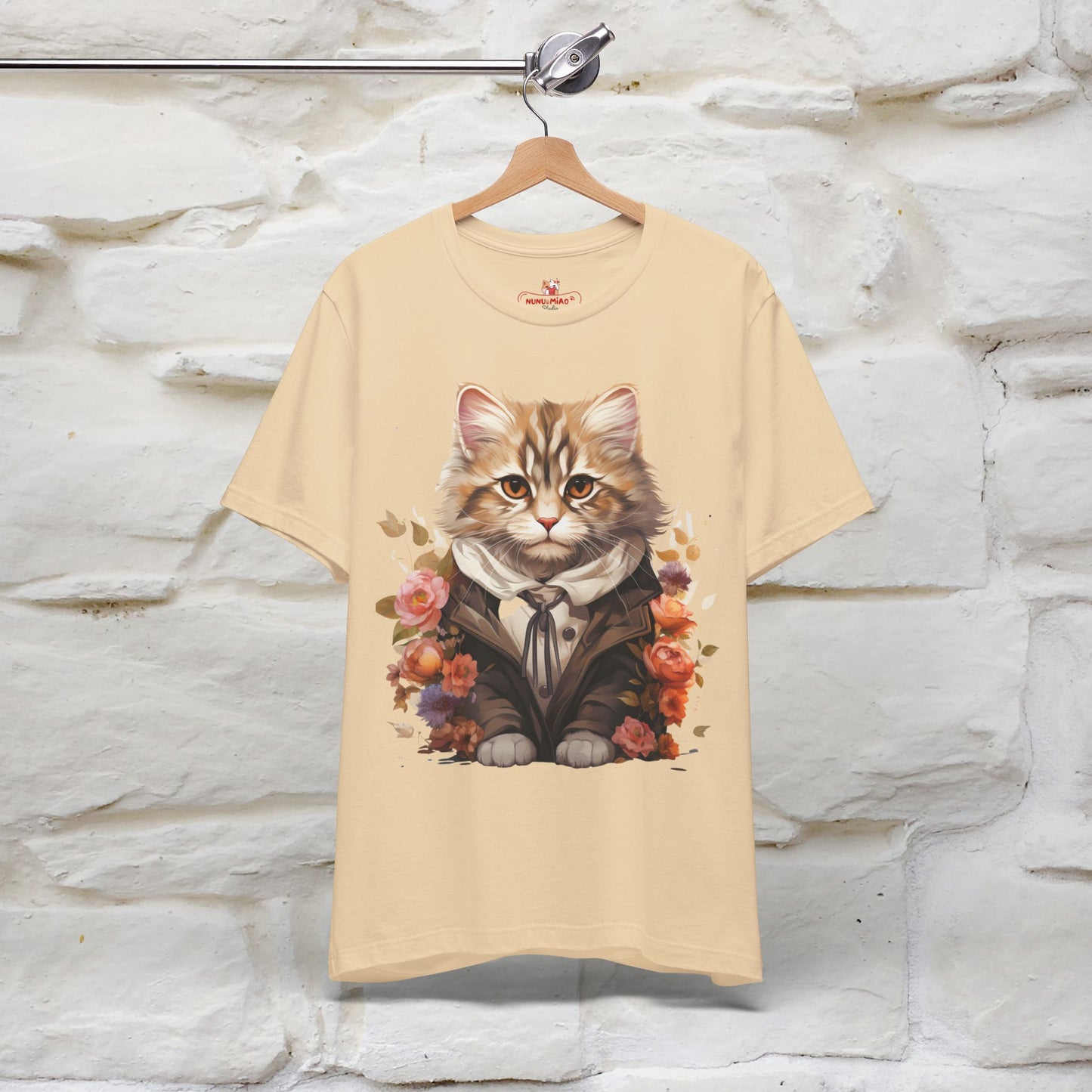"Mr. Meow" Elegant Cat T-Shirt for Men & Women | 100% Cotton* - Nunu&Miao Studio