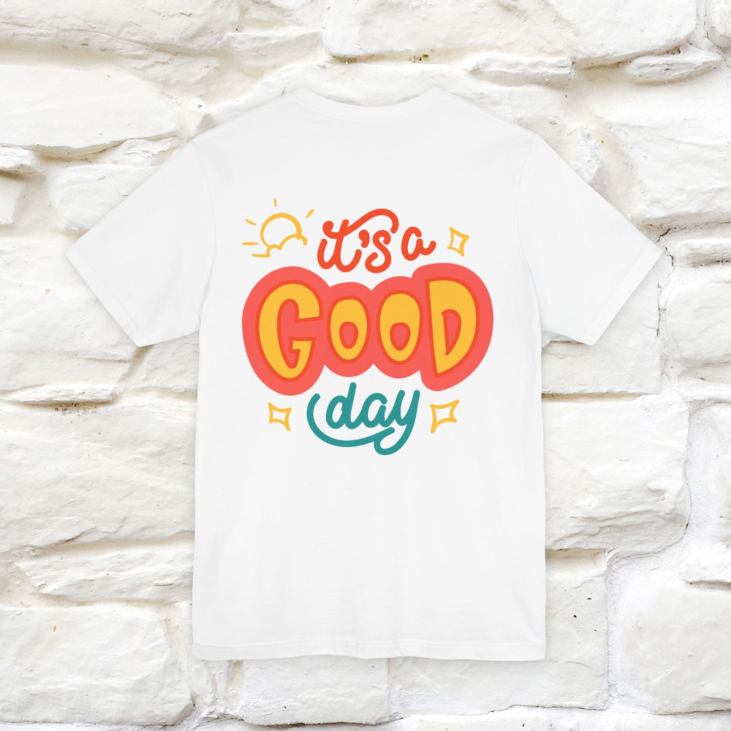 ""It's A Good Day" Cat T-Shirt| Front & Back Design | Nunu&Miao Studio