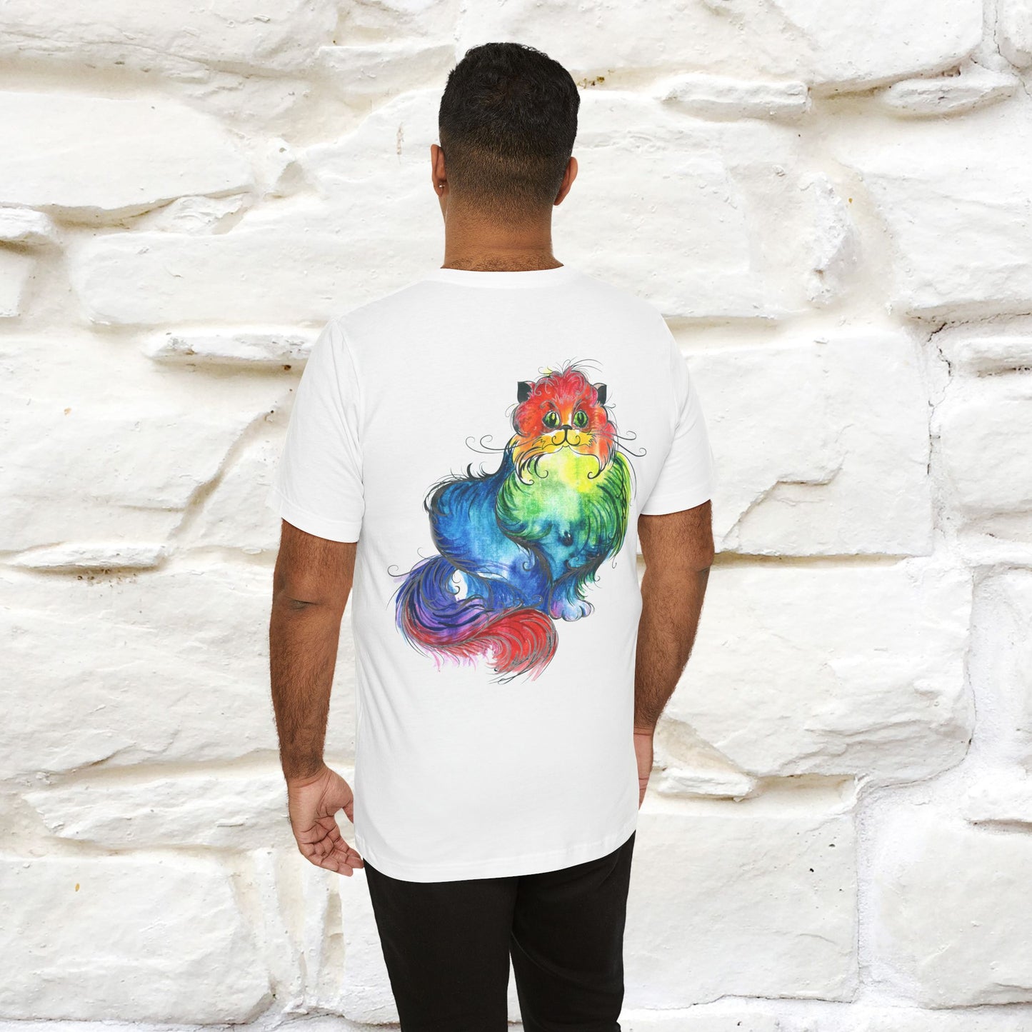 "Il Pittore'' Cat T-Shirt Front and Back Design | Nunu&Miao Studio