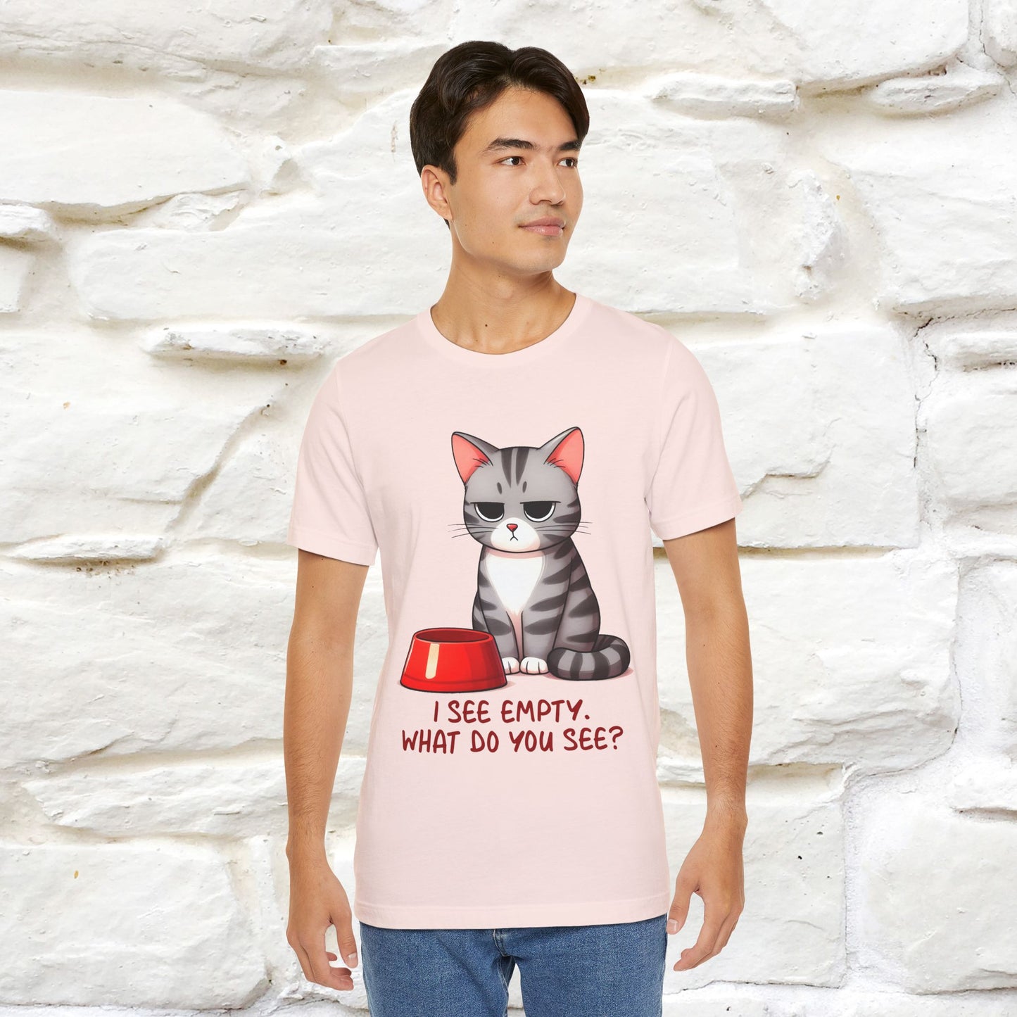 "I See Empty. What Do You See" | Cat T-Shirt | Nunu&Miao Studio