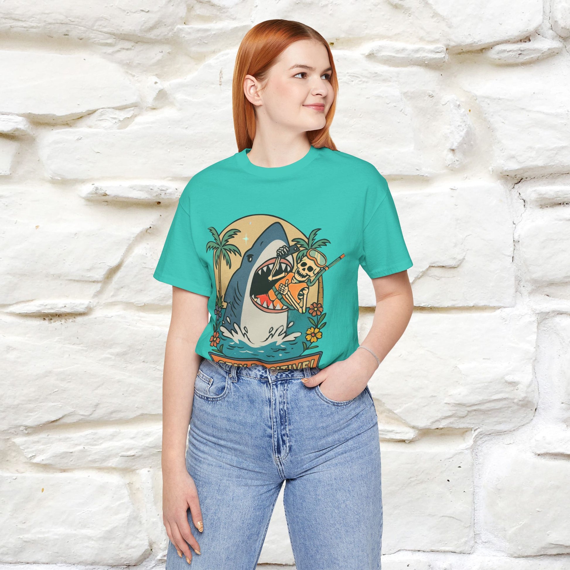 "Stay Positive" Funny T-shirt |Nunu&Miao Studio - Nunu&Miao Studio