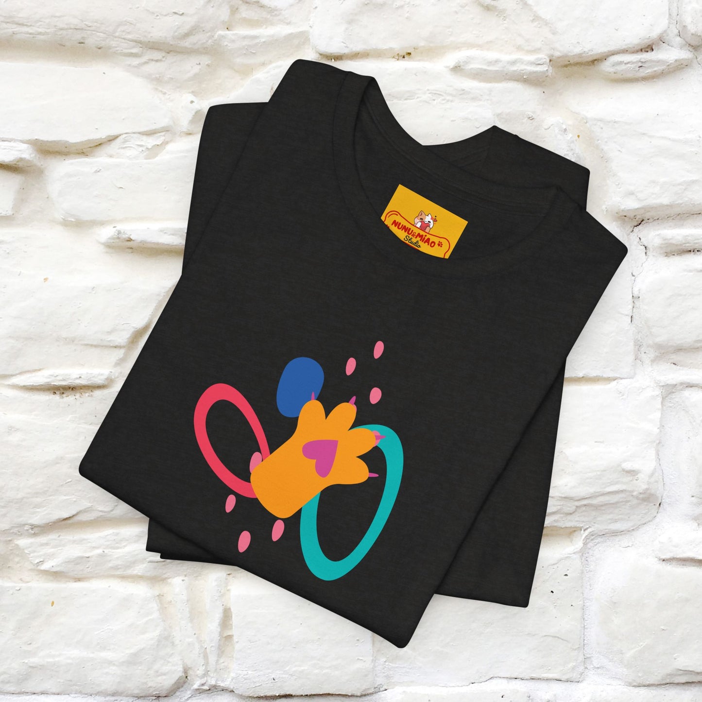 ''The Power Of Meow'' Cat T-Shirt Front and Back Design | Nunu&Miao Studio