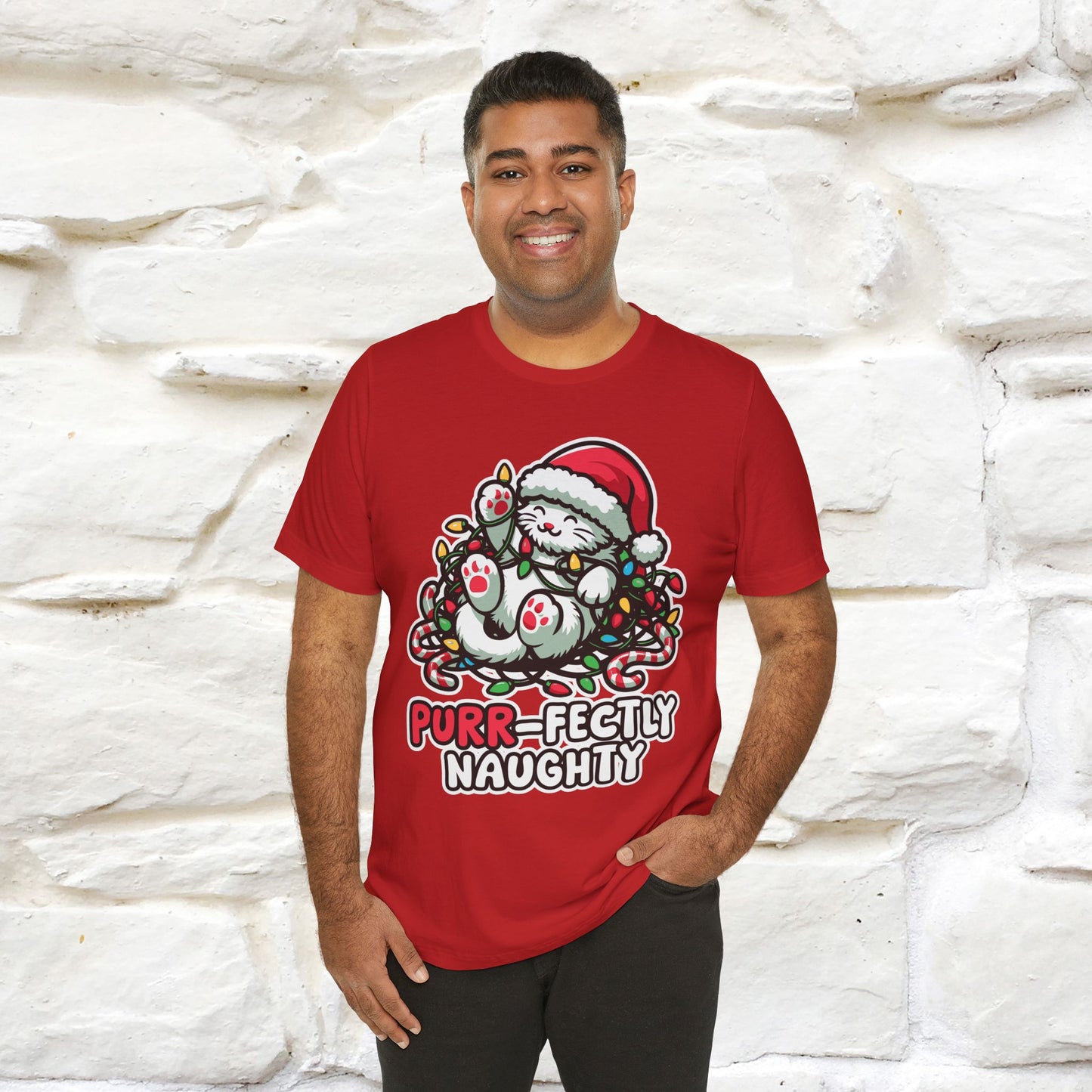 “Purr-Fectly Naughty” | Cat T-Shirt | Nunu&Miao Studio