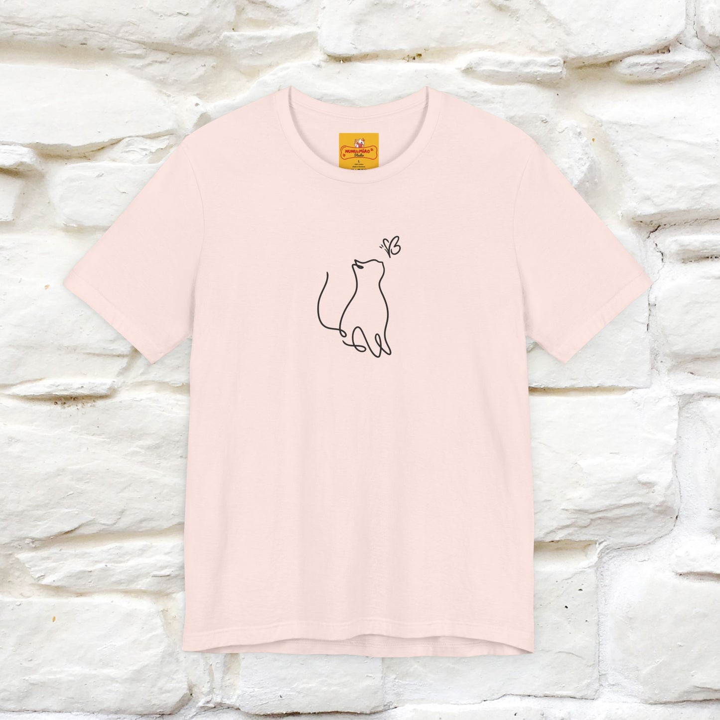"Let Your Dreams Blossom'' Cat T-Shirt Front and Back Design | Nunu&Miao Studio