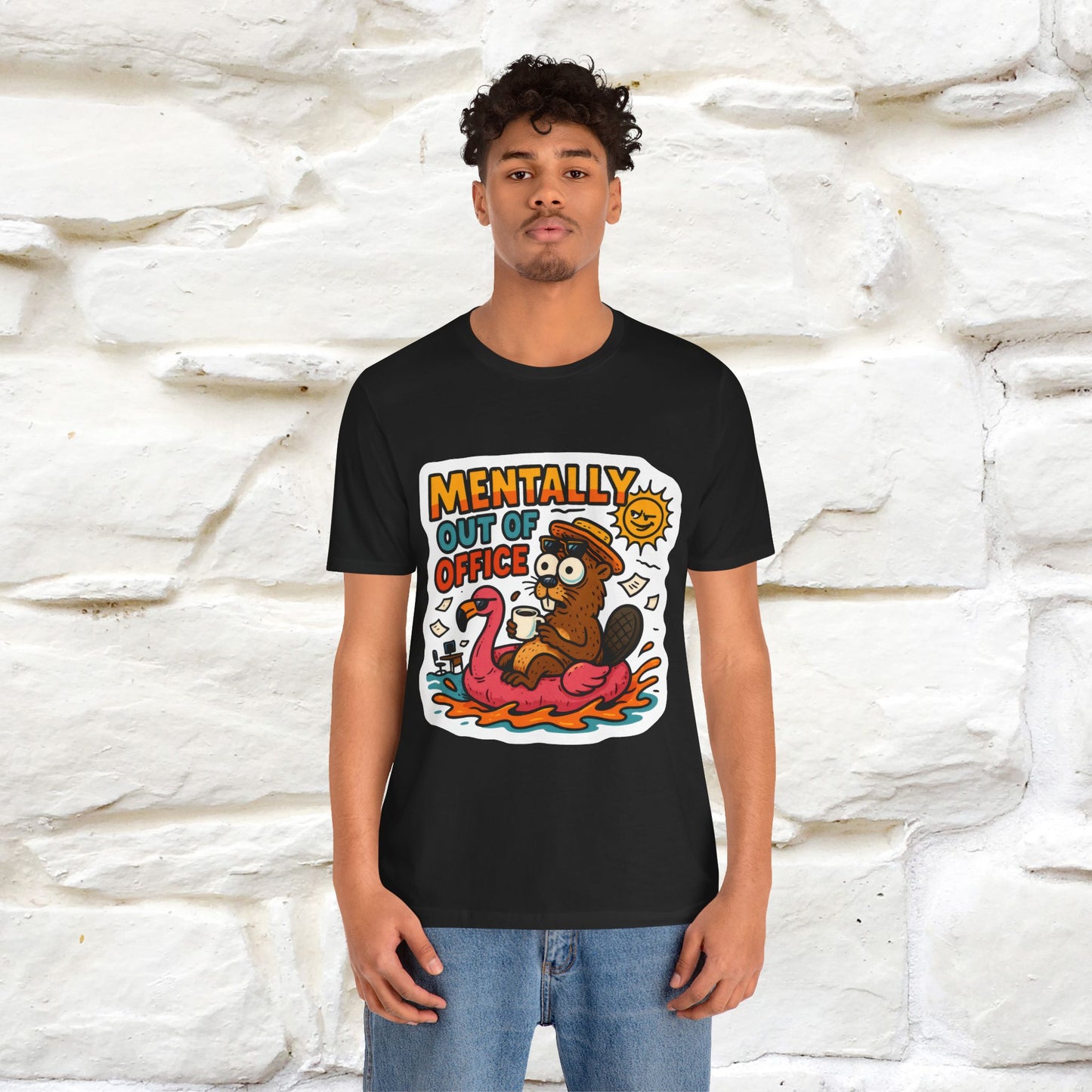 ''Mentally Out Of Office''| Sarcastic Cat T-Shirt | Nunu&Miao Studio