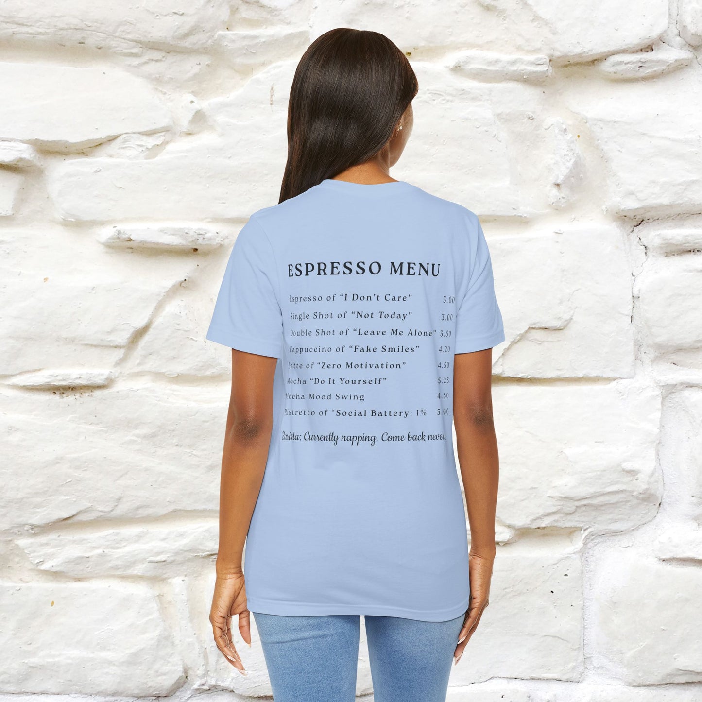 "More Espresso Less Depresso" |Cat T-Shirt | Nunu&Miao Studio