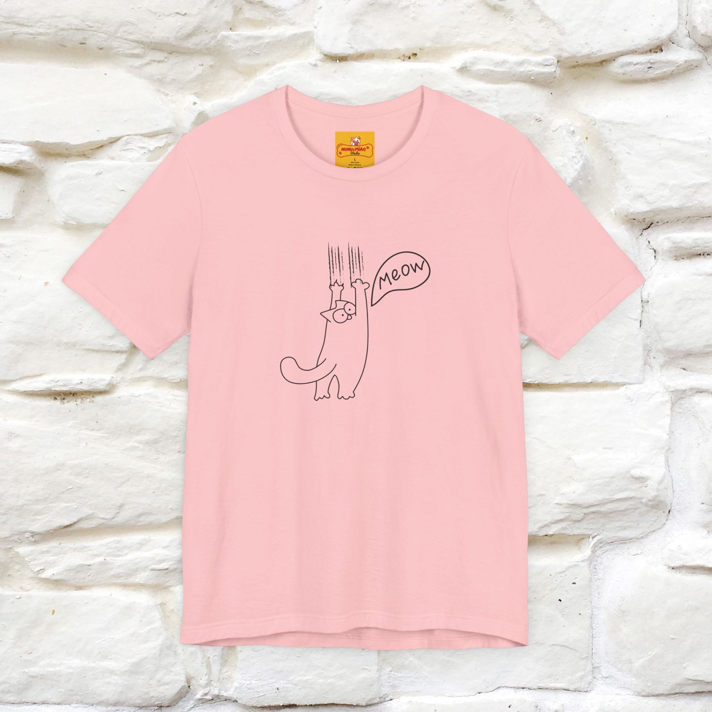 "Meow Meow Meow" Cat T-Shirt | Front & Back Design | Nunu&Miao Studio