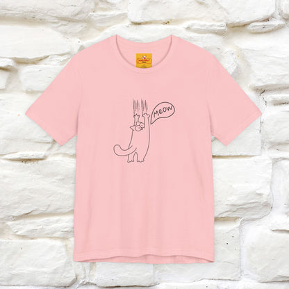 "Meow Meow Meow" Cat T-Shirt | Front & Back Design | Nunu&Miao Studio