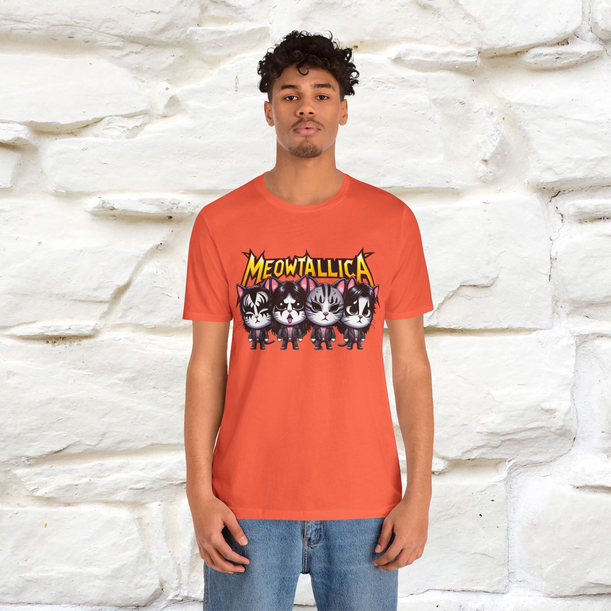 Meowtallica T-Shirt | Rock-Inspired Cat Tee| Nunu&Miao Studio - Nunu&Miao Studio