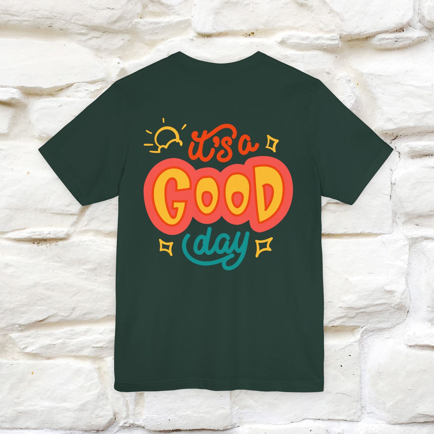 ""It's A Good Day" Cat T-Shirt| Front & Back Design | Nunu&Miao Studio