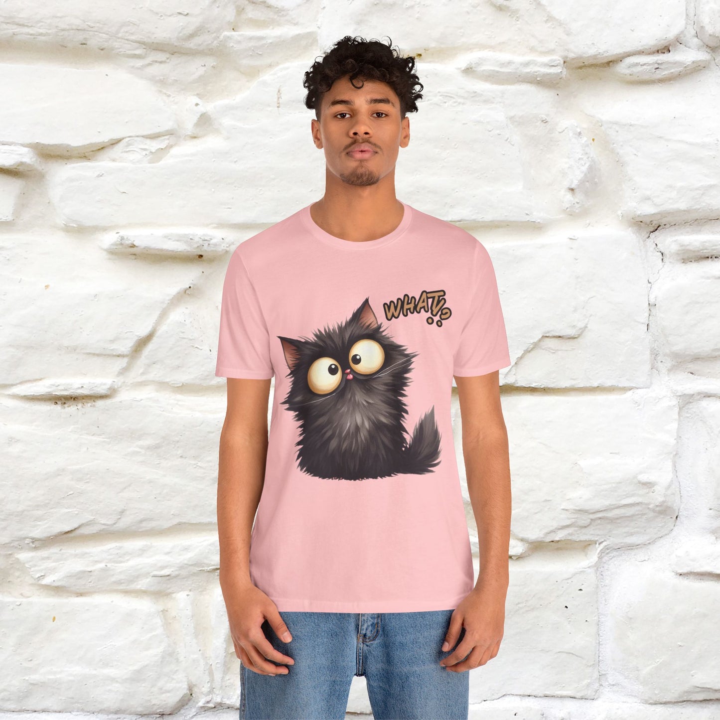 What? Cat T-Shirt for Men & Women | 100% Cotton* Funny & Stylish Tee