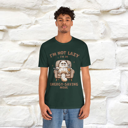 "I'm Not Lazy I'm In Energy-Saving Mode " Cat T-shirt |Nunu&Miao Studio