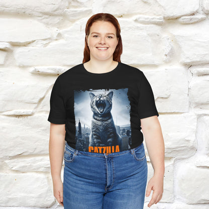 Catzilla T-Shirt | Fun Monster Cat Tee for Men & Women | 100% Cotton*