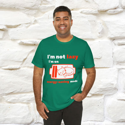''I am Not Lazy...'' Cat T-Shirt | Nunu&Miao Studio