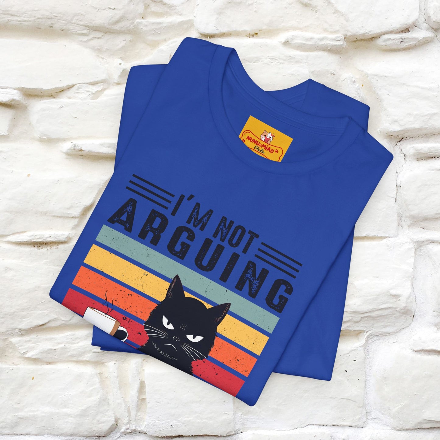 Non sto discutendo, sto spiegando perché ho ragione T-shirt con gatto per uomo e donna | 100% cotone* Maglietta divertente