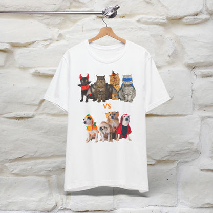 ''Cat Vs Dogs''  Cat and Dog T-shirt for Men and Women 100% Cotton*