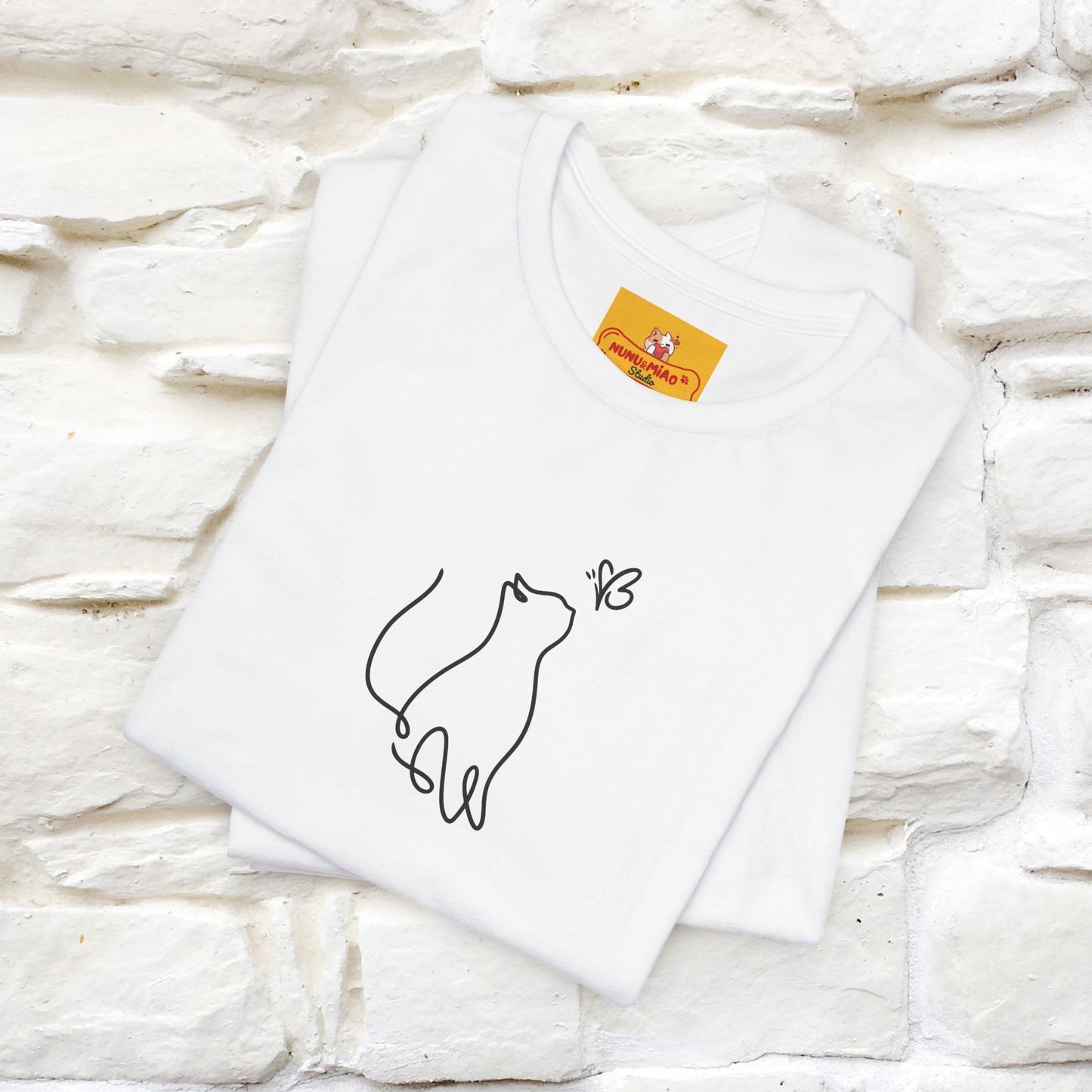 "Let Your Dreams Blossom'' Cat T-Shirt Front and Back Design | Nunu&Miao Studio