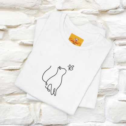 "Let Your Dreams Blossom'' Cat T-Shirt Front and Back Design | Nunu&Miao Studio