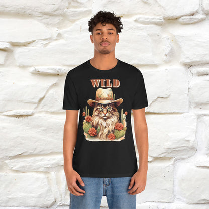 Wild Cowboy Cat T-Shirt for Men & Women | 100% Cotton* Adventure Tee