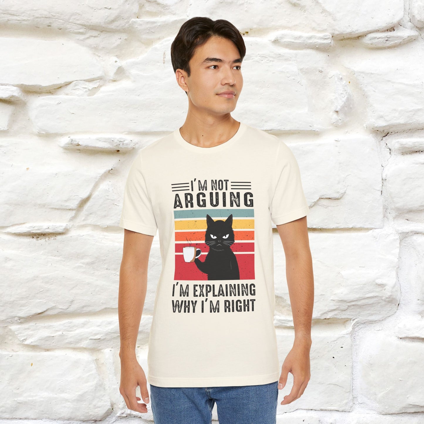Non sto discutendo, sto spiegando perché ho ragione T-shirt con gatto per uomo e donna | 100% cotone* Maglietta divertente