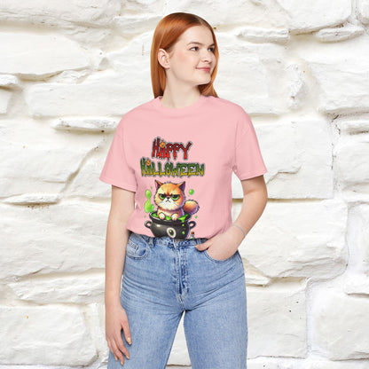 "Angry Cat Happy Halloween" Cat  T-shirt |Nunu&Miao Studio