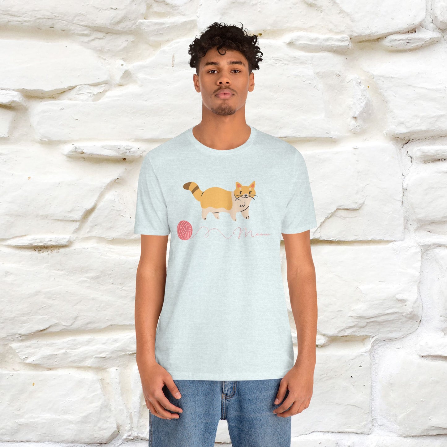 ''Meow''  Cat T-shirt for Men and Women  100% Cotton*