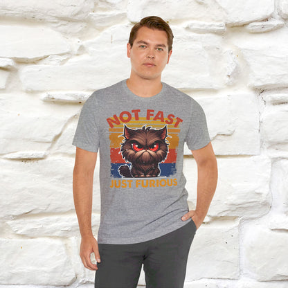 ''Not Fast Just Furious'' T-shirt for Man 100% Cotton* - Nunu&Miao Studio