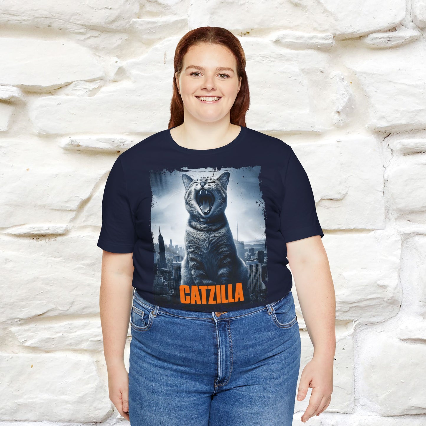 Catzilla T-Shirt | Fun Monster Cat Tee for Men & Women | 100% Cotton*