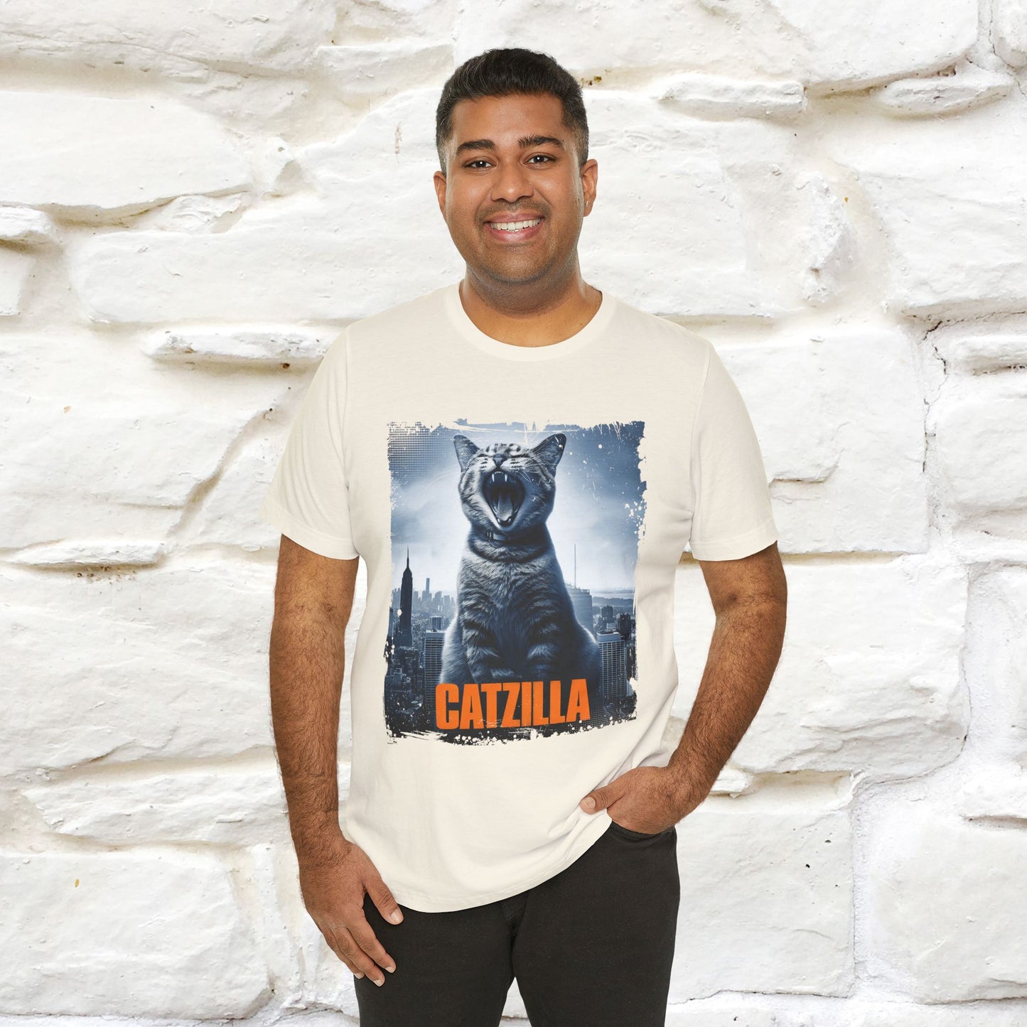 Catzilla T-Shirt | Fun Monster Cat Tee for Men & Women | 100% Cotton*