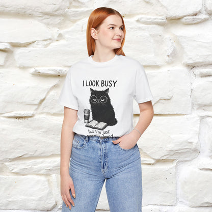 "I Look Busy But I'm Just Overwhelmed" |Cat T-Shirt | Nunu&Miao Studio
