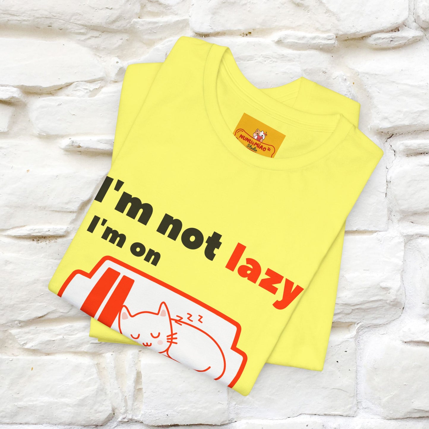 ''I am Not Lazy...'' Cat T-Shirt | Nunu&Miao Studio