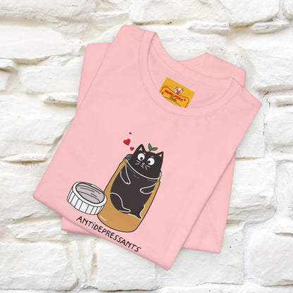 "Antidepressants" Cat T-Shirt | Front & Back Design | Nunu&Miao Studio
